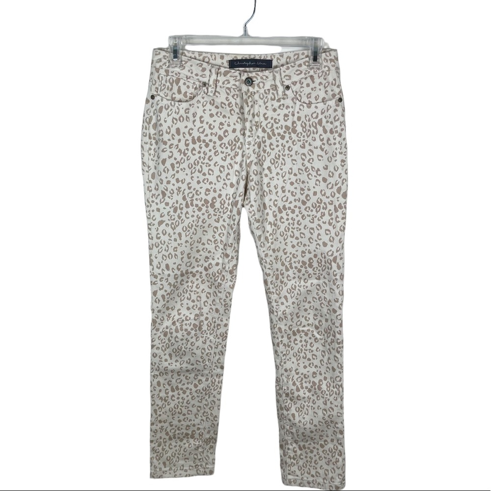 Christopher Blue Animal Print Jeans‎ Size 4